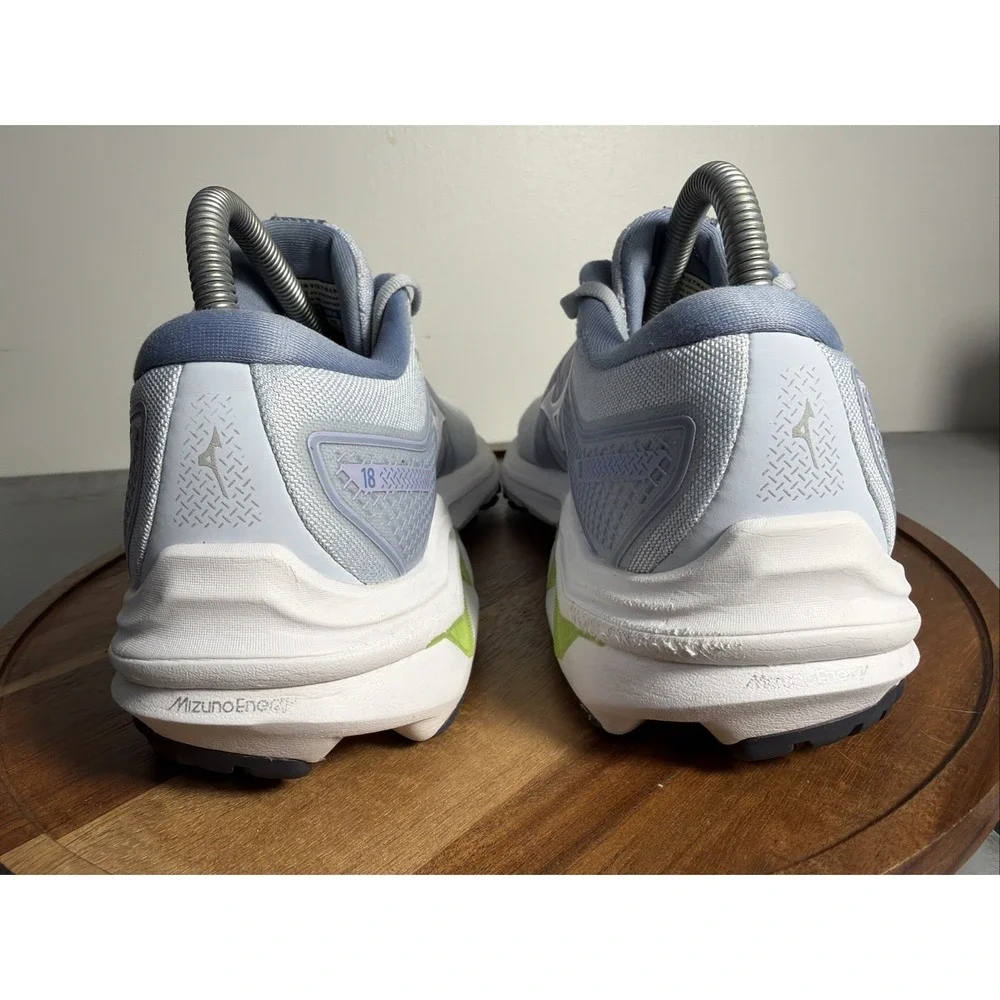Mizuno Wave Inspire 18 Womens Blue Running Shoes Sneakers J1GD224401 Size 8.5